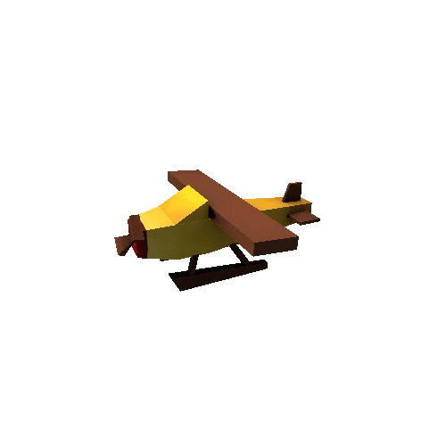 cartoon toy_wooden_plane